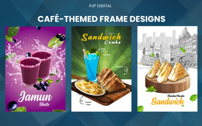 cafe themed frame designs