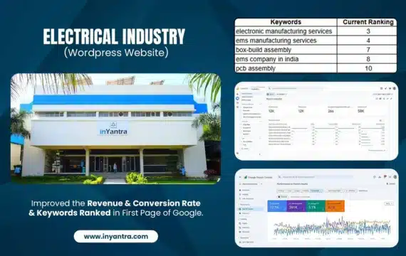 inYantra Keyword ranking, google search console & analyatics data