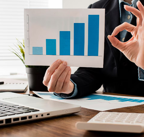 showing growth graph